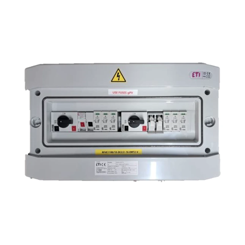 001107101 Tablou fotovoltaic echipat 2 stringuri, IP65, ETI - Image 1