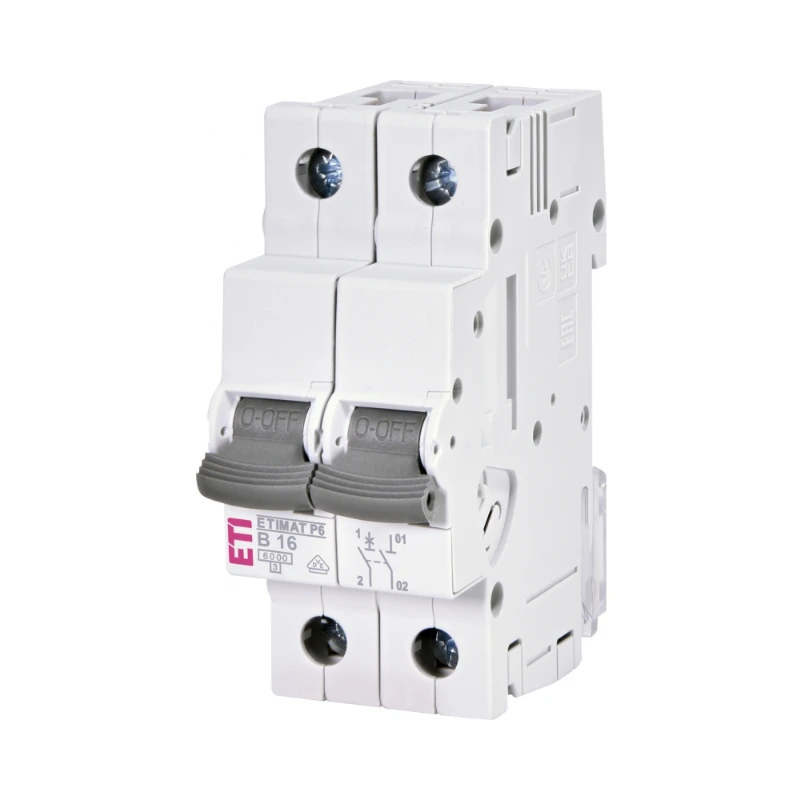 001900110 Siguranță automată AC 1P+N 16A B 6kA ETIMAT P6 ETI - Image 1