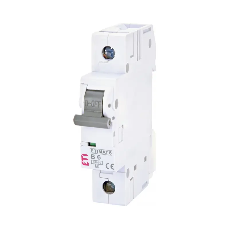 002111512 Siguranță automată AC 1P 6A B 6kA ETIMAT 6 ETI - Image 1