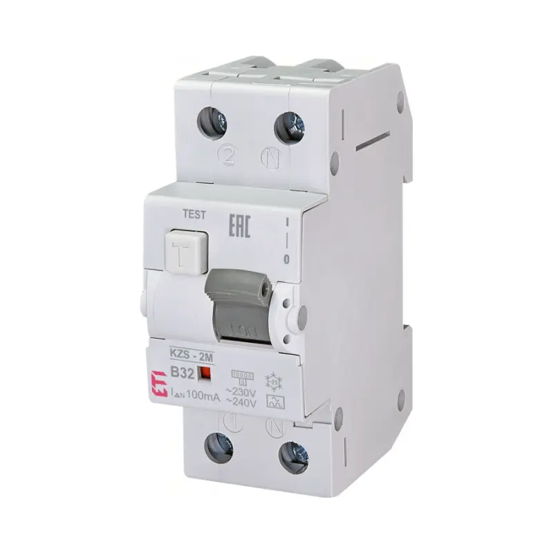 002173707 Intrerupator diferential RCBO 2M, tip A B32 100mA, ETI - Image 1