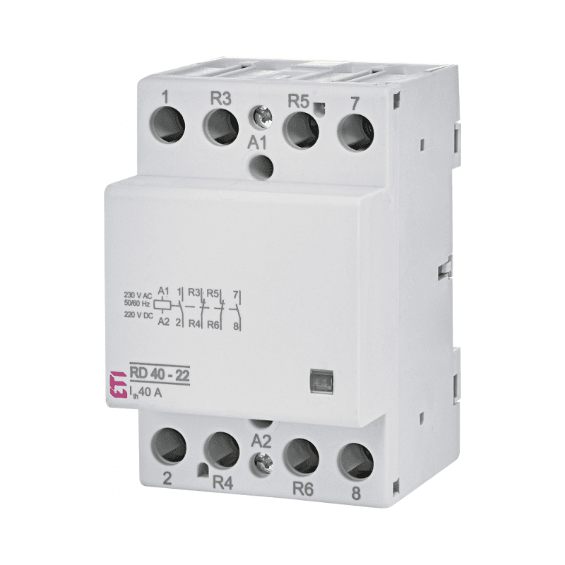 002464022 Contactor monofazat 4 poli 40A, ETI - Image 1