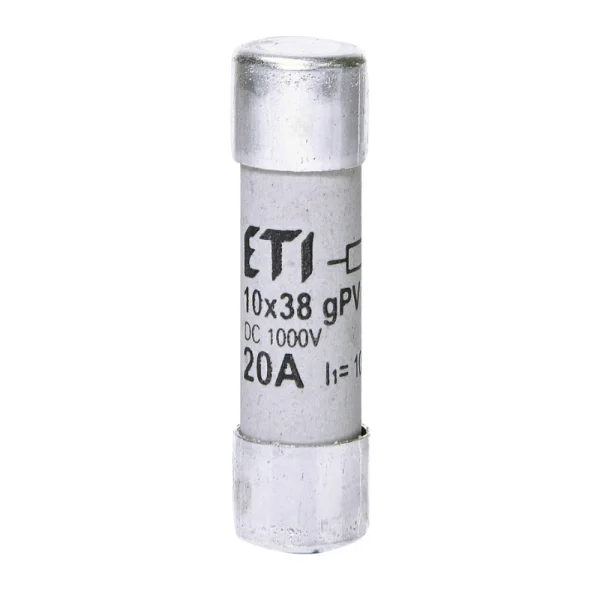 Siguranță fuzibilă cilindrică DC 20A/1000V CH,10x38, gPV, ETI