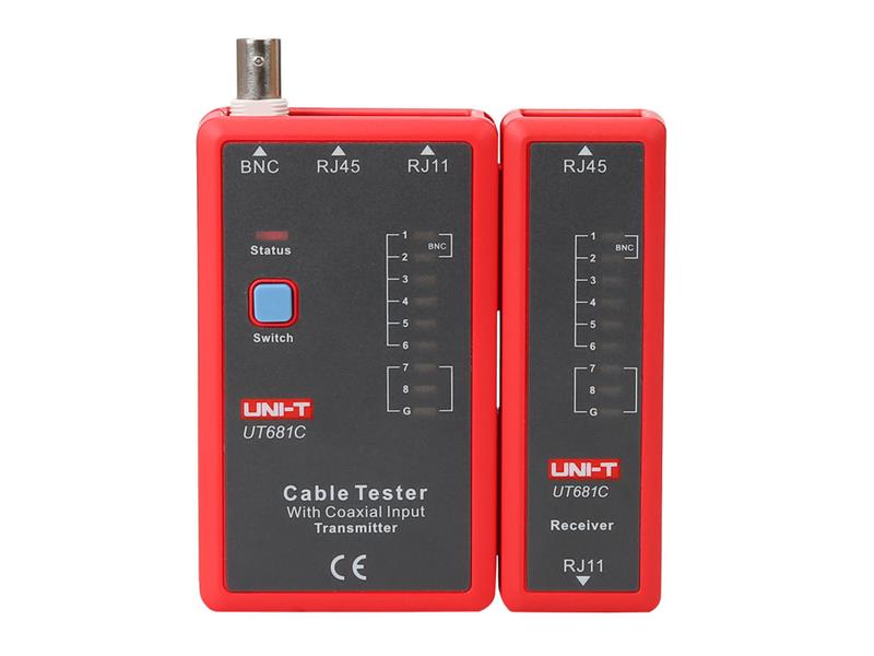 07750134 Tester de cablu UNI-T UT681C (RJ45, RJ11, BNC) - Image 1