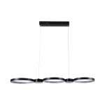 38W LED Lampă de Design Suspendată Neagră 4000K