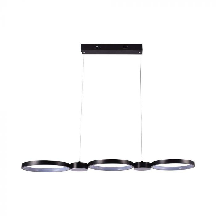10044-p1 38W LED Lampă de Design Suspendată Neagră 3000K - Image 1