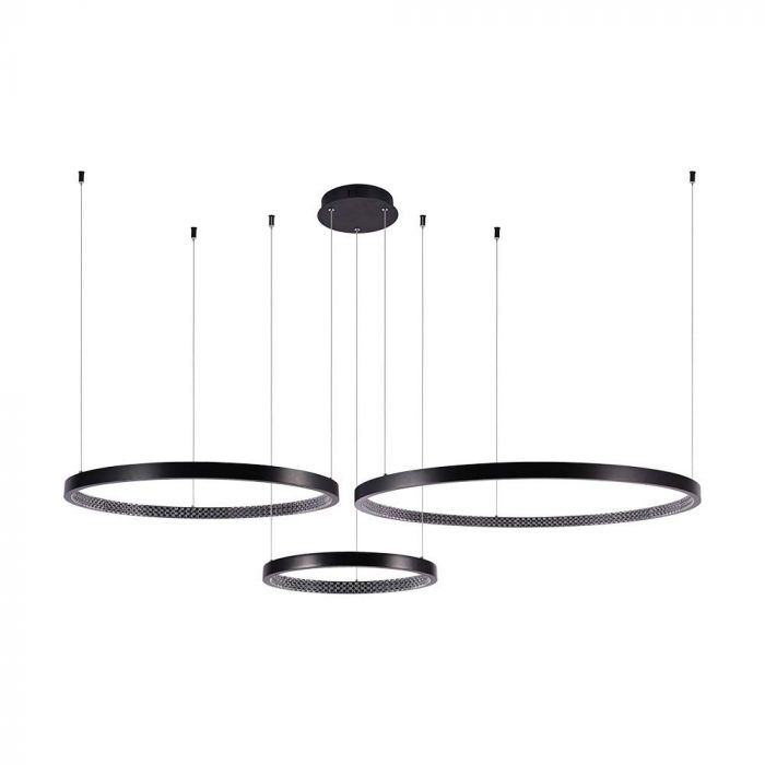 10053-p1_1 57W LED Lampă de Design Suspendată Cristal negru 3000K - Image 1
