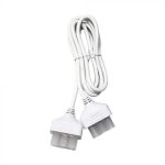 Cablu de Alimentare cu 2 Conectori Alb 2m 3x0.75mm²