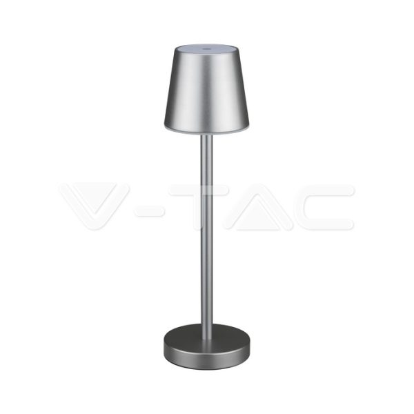 3W LED Lampă de Masă Reîncărcabilă Dimabilă cu Touch Corp Gri 3000K