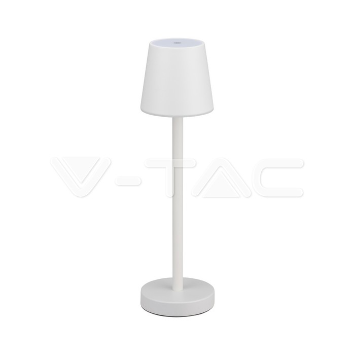 10191 3W LED Lampă de Masă Reîncărcabilă Dimabilă cu Touch Corp Alb 4000K - Image 1