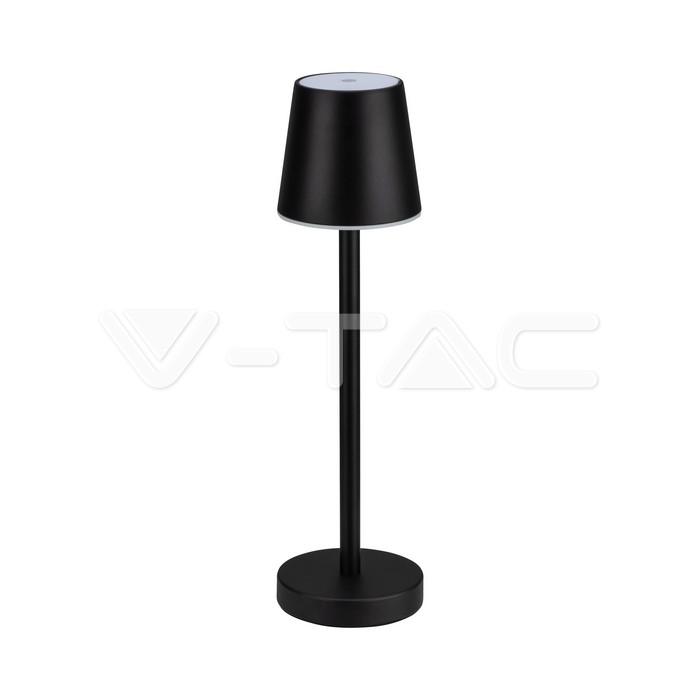 10193 3W LED Lampă de Masă Reîncărcabilă Dimabilă cu Touch Corp Negru 4000K - Image 1