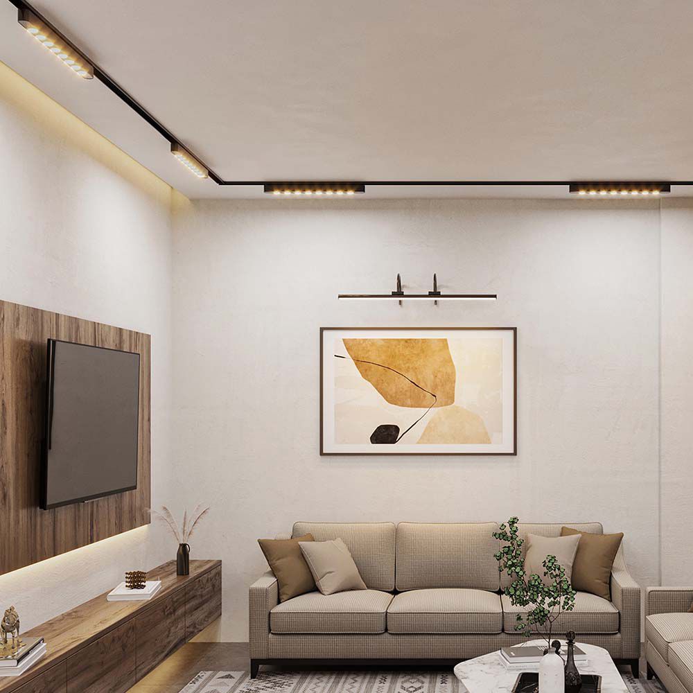 10234-3 5W LED Magnetic Spot Linear 3000K Corp Negru - Image 1