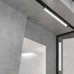 18W LED Magnetic Lampă Lineară 6400K Corp Negru