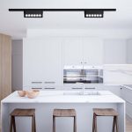 5W LED Magnetic Spot Linear Ajustabil 3000K Corp Negru