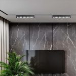 12W LED Magnetic Spot Linear Ajustabil 4000K Corp Negru
