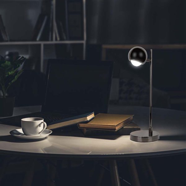 6W LED Lampă de Masă Corp Negru 3000K