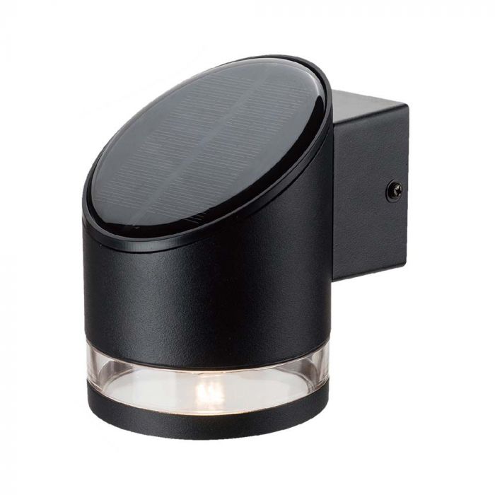 10384-p1 1W LED Lampă de Perete Solară SMD Corp Negru IP44 3000K - Image 1