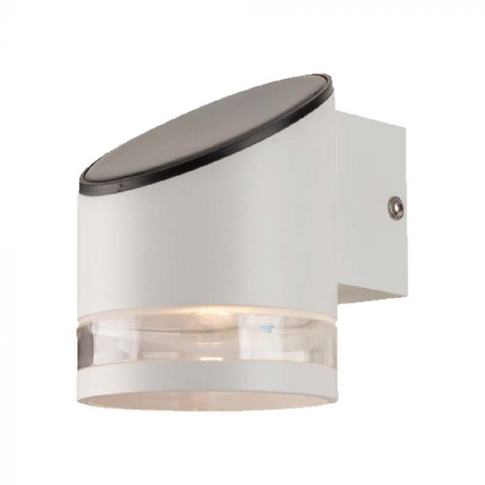 10395-p1 1W LED Lampă de Perete Solară SMD Corp Alb IP44 3000K - Image 1