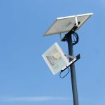 20W LED Proiector Solar 6400K Corp Alb