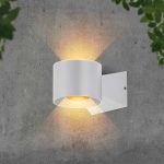 6W LED Lampă de Perete 4000K Corp Alb IP65