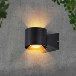 6W LED Lampă de Perete 4000K Corp Negru IP65