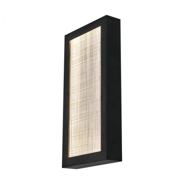 20W LED Lampă de Perete pentru Exterior (W200*D50*H400mm) 3000K Corp negru IP65