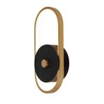 15W LED Lampă de Perete pentru Exterior (L33*W15*H4.4mm) 3000K Corp Negru + Alamă IP65
