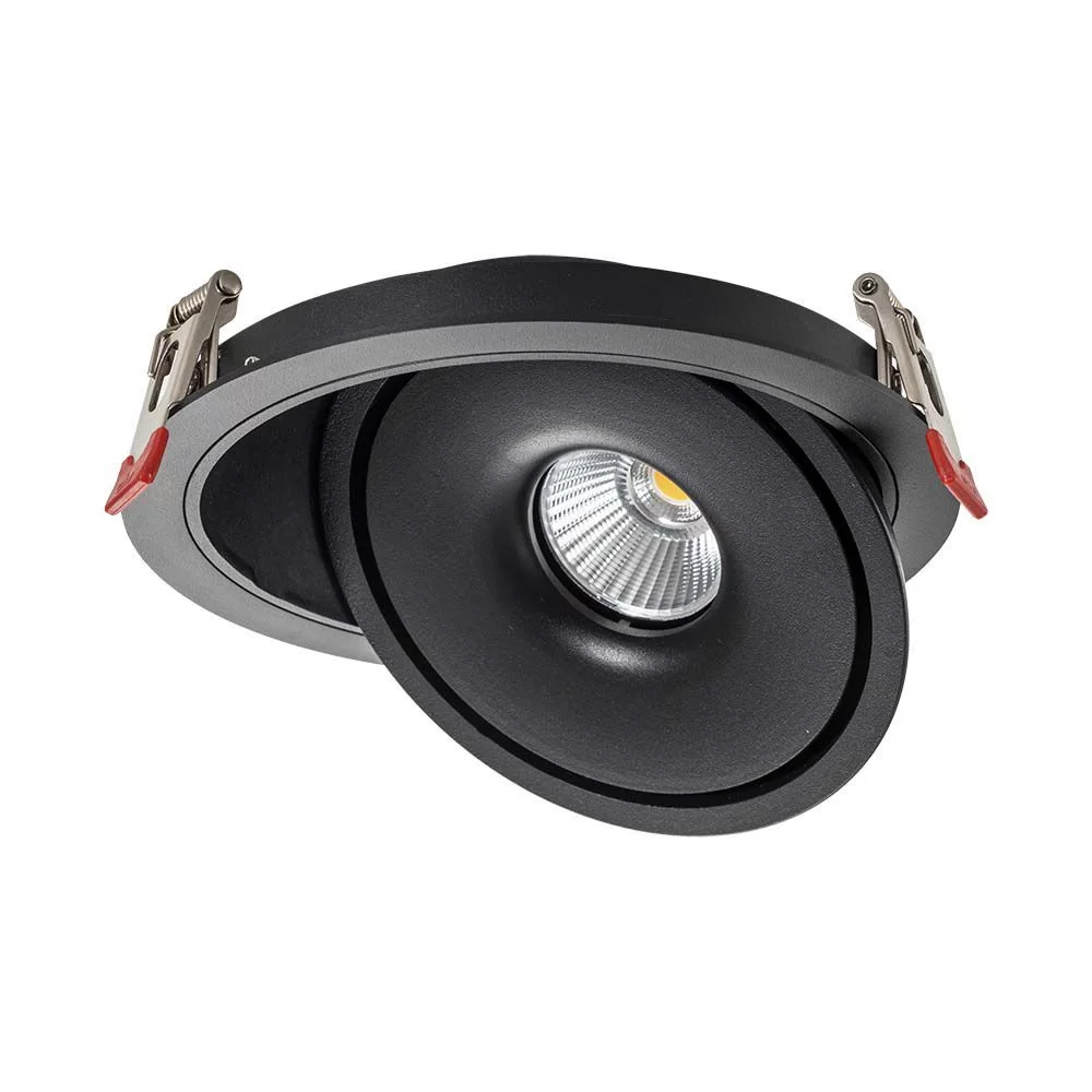 10582 12W LED COB Downlight 3 in 1 Corp Negru - Image 1