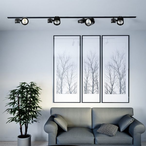 Lampă LED pe șină 40W COB, Alb rece
