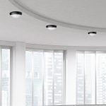 8W Aplică LED Ovală Corp Negru Alb cald IP66