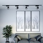 35W LED Proiector pe Șină Negru 6000K