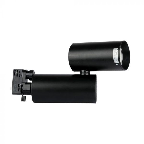 30W Lampă LED pe șină Corp Negru Alb rece