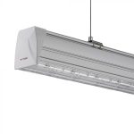 50W Corp LED linear dublu pe șină Lentilă asimetrică Alb natural