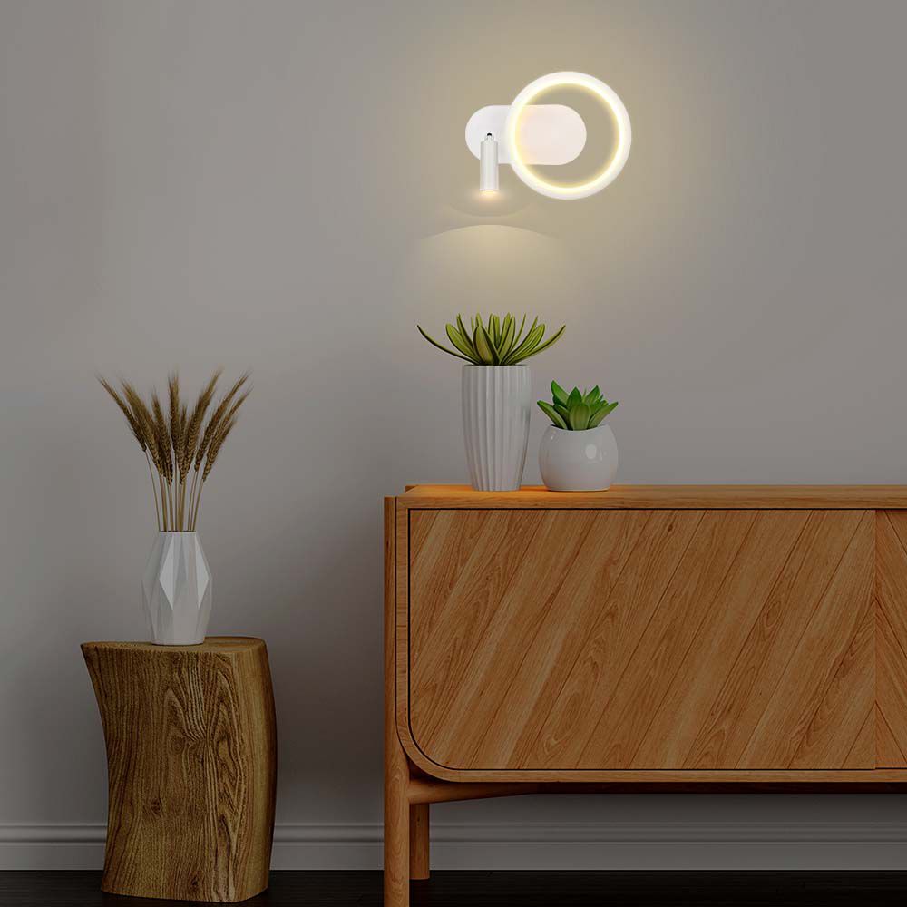 14983-2 14W LED Designer Lumină de Perete 250*100*180mm Corp Alb 3000K - Image 1