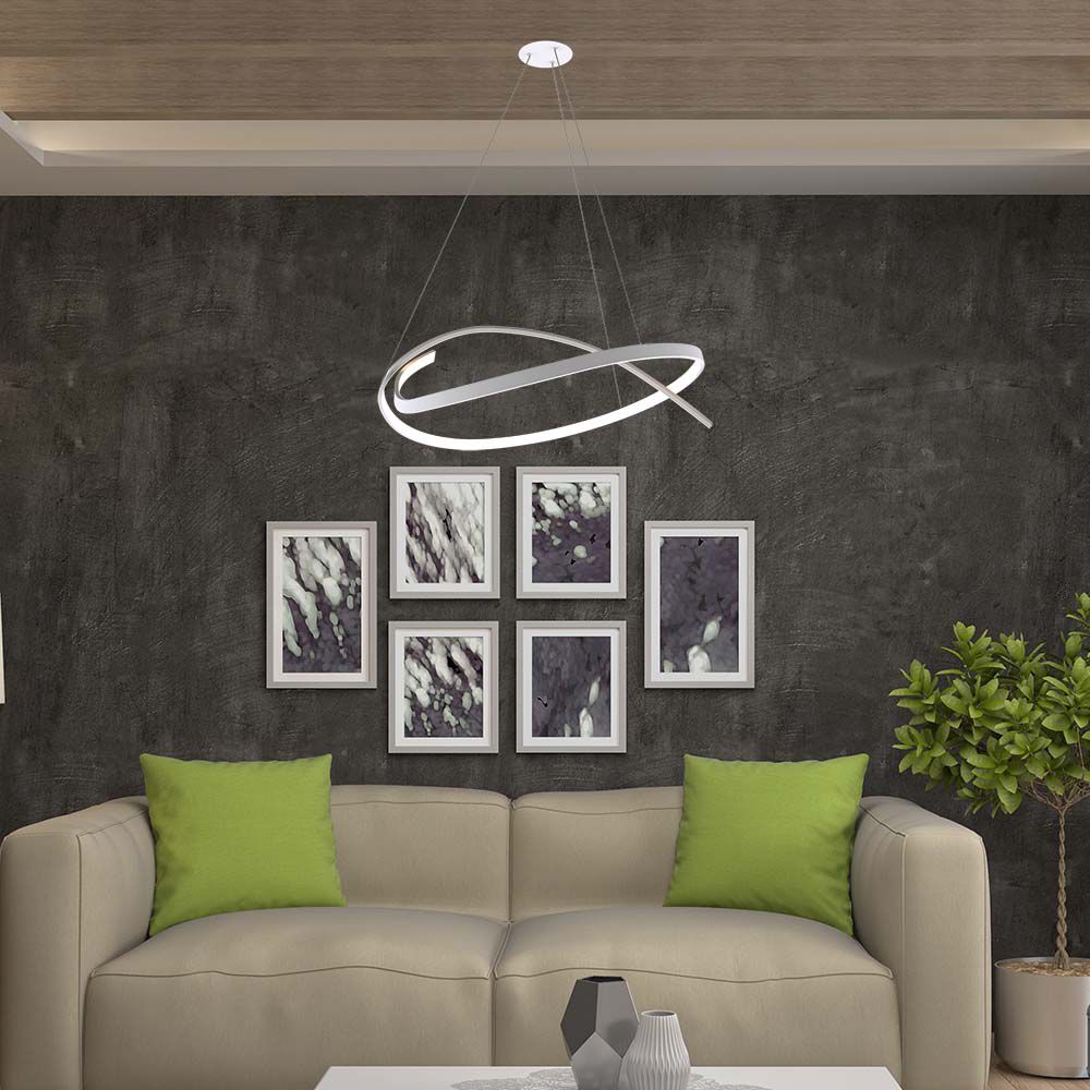 14997-3 48W LED Designer Corp Suspendat 800*1200mm Dimabil 4000K Alb - Image 1