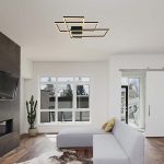 47W LED Plafonieră de Design ( L90*W67*9CM) 3000K Corp Negru
