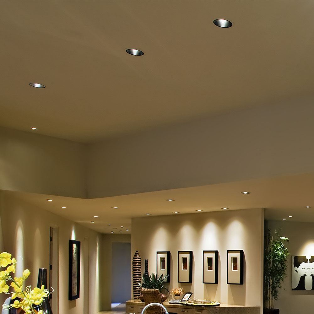 20059-3 LED Downlight Cip SAMSUNG 30W COB Reflector Negru 6400K - Image 1