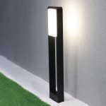 Bollard Lamp 10W LED Cip SAMSUNG Corp Negru IP65 3000K