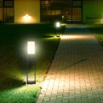 Bollard Lamp 10W LED Cip SAMSUNG Corp Negru IP65 6400K
