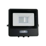 10W Proiector LED cu Senzor PIR Cip SAMSUNG Corp Negru 3000K