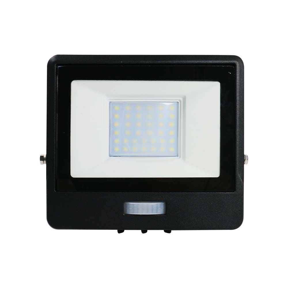 20262-2 30W Proiector LED cu Senzor PIR Cip SAMSUNG Corp Negru 3000K - Image 1