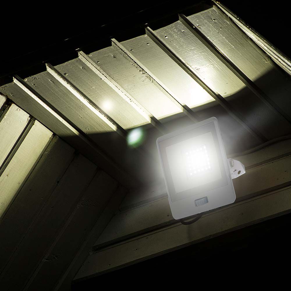 20276-3 30W Proiector LED cu Senzor PIR Cip SAMSUNG Corp Alb 6500K - Image 1