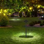 7W LED Lumină de gradină Stâlp/Țep Corp Negru IP65 6400K