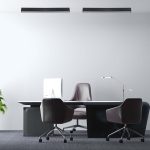 Lampă Lineară LED SAMSUNG 40W Aplicat Corp Negru 6400K
