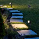 2*1.2W LED Solar Spike Corp Negru 3000K IP65