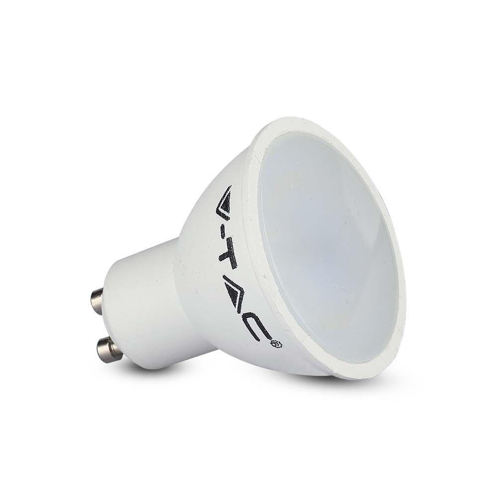 211685-2 Spot LED 4.5W GU10 SMD Plastic Alb Aspect Lăptos 3000K - Image 1