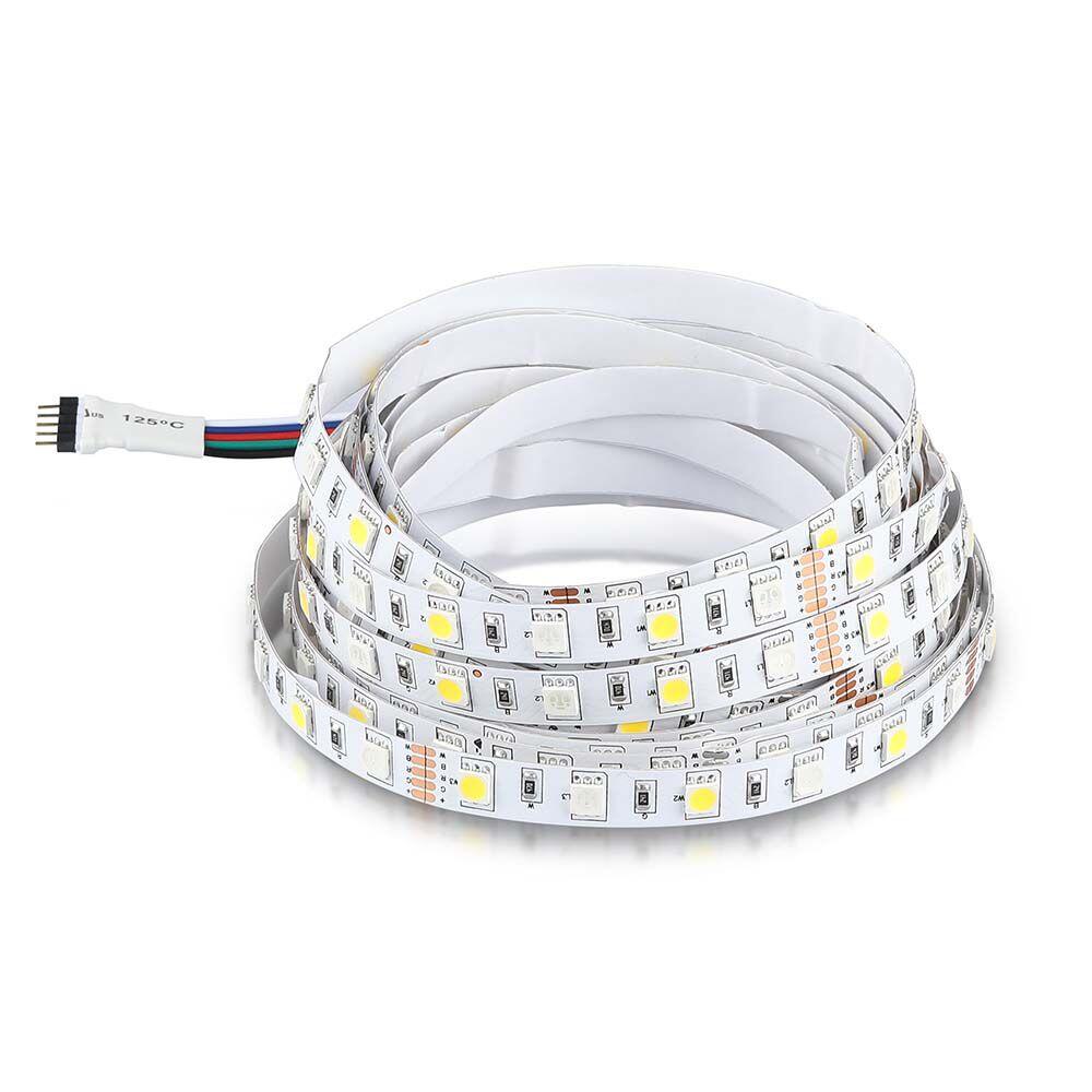 212553-2 Bandă LED 5050 60 LEDs 12V IP20 RGB + 3000K 5M - Image 1