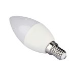 Bec LED 4.5W E14 Lumănare Smart RGB WW CW Compatibil Amazon Alexa & Google Home Alb