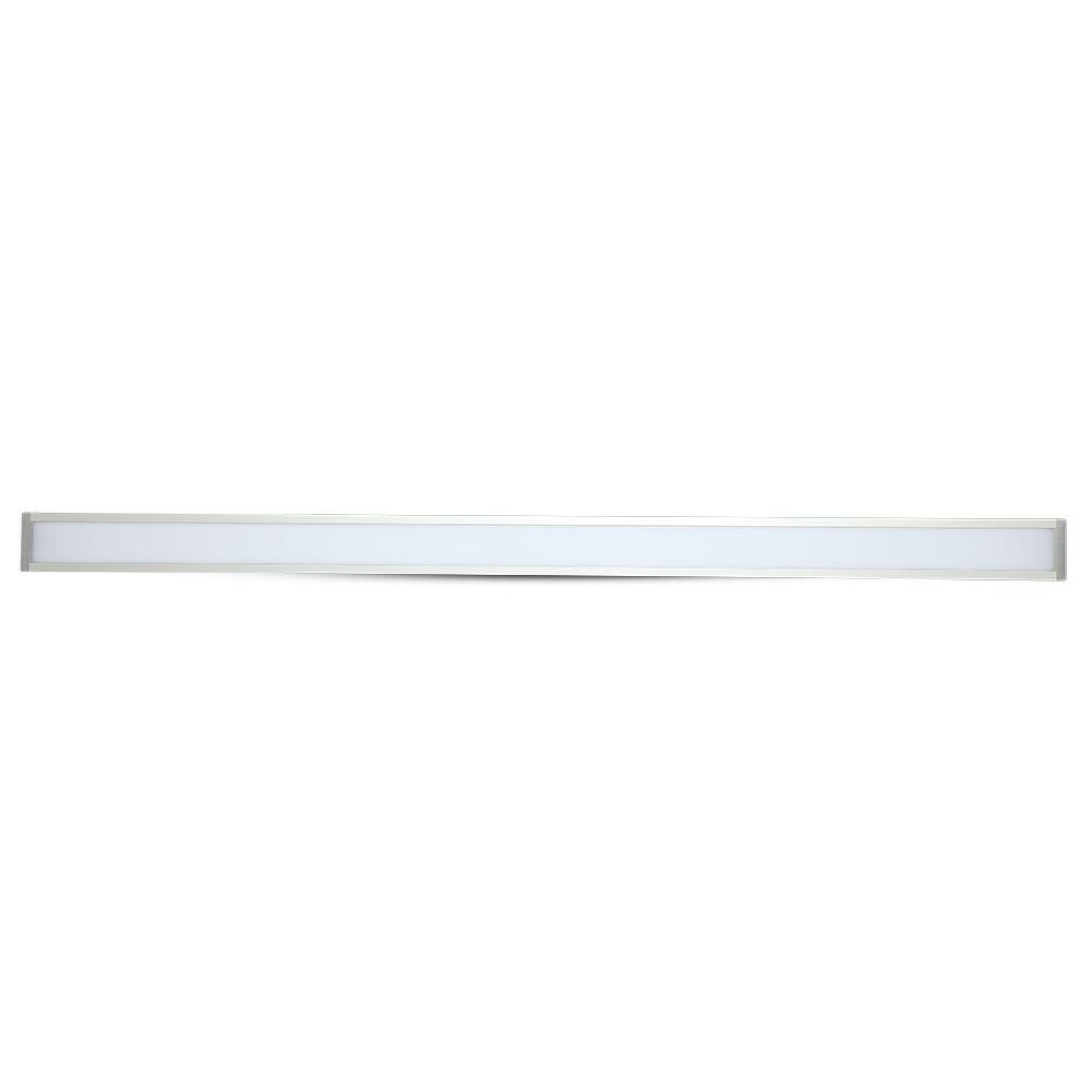 21380-2 Lampă Lineară LED Cip SAMSUNG 40W Încastrat Corp Argintiu 4000K 1211x70x35mm - Image 1