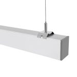 Lampă Lineară LED Cip SAMSUNG 40W Suspendată Corp Argintiu 4000K 1200x50x65mm