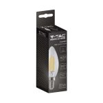 Bec LED 4W Filament E14 Clear Cover Lumâmare 6500K